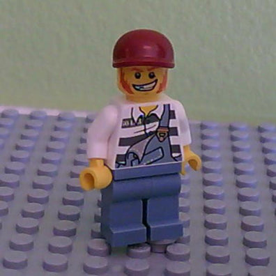 LEGO Minifigure-Police - Jail Prisoner-Town / City / Police-CTY265-Creative Brick Builders